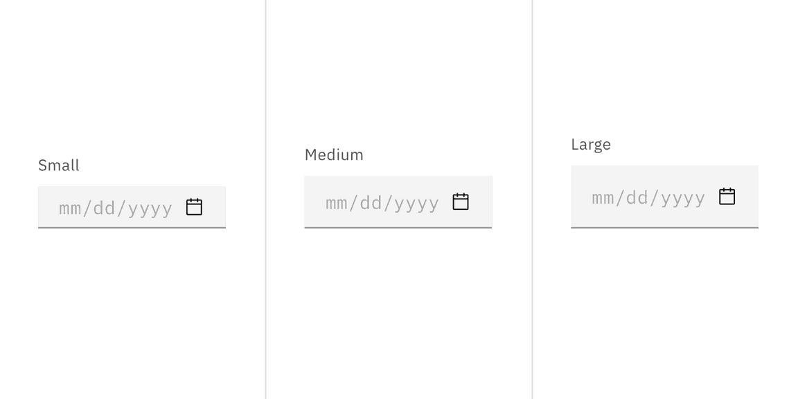 Default input size example Default input size example