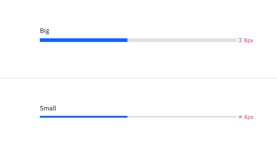 Progress bar sizes Progress bar sizes